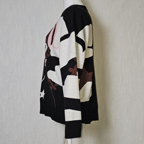 Latahuo Harajuku UZI Unisex Rockstar Hip Hop Anime Sz S Sweater Y2K Oversized - Picture 4 of 9